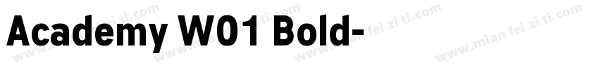 Academy W01 Bold字体转换